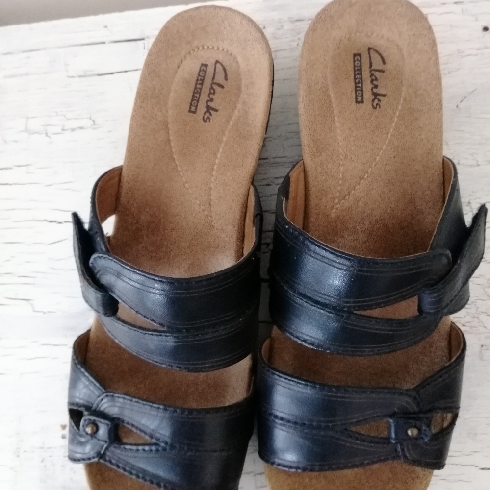 Clark's Women's Navy Slide Sandals